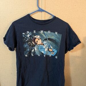 Demon Slayer Navy Graphic Kids T-Shirt